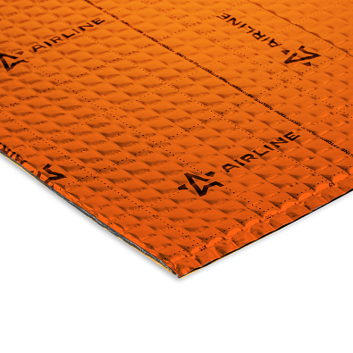 AIRLINE шумоизоляция (вибро) Main 2 PRO 50*70см фольга 90мкм КМП 0.23 2.0мм