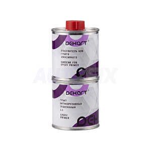 DEKART грунт антикоррозионный эпоксидный 1:1 Epoxy Primer графит 0.2+0.2л