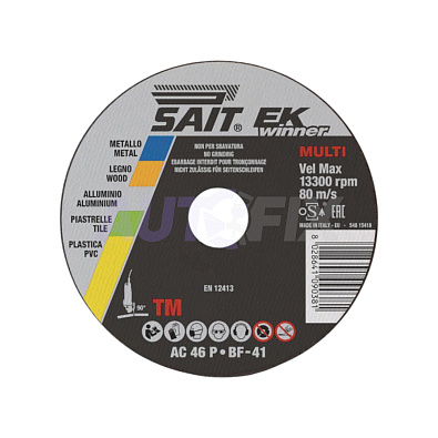 SAIT круг отрезной EK Winner Metal+Inox 125x1.0x22.23мм