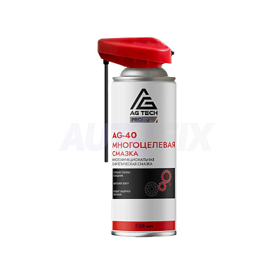 AG TECH смазка многоцелевая AG-40 PROline аэрозоль 520мл