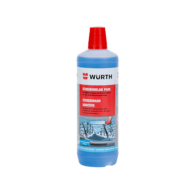 WURTH очиститель стекол зимний Plus концентрат -63С 1000мл